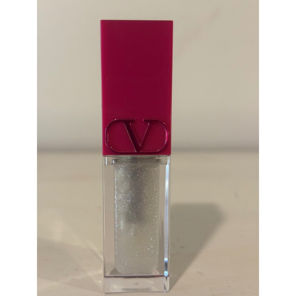Valentino Puffer Gloss Lip Gloss 00R Clear Shimmer 6.5ml Excellent Designer Lip
